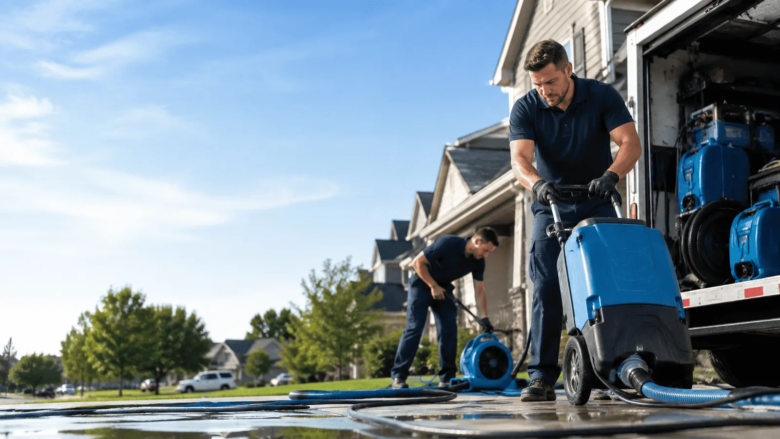 Dehumidification being performed in Mouth Of Wilson, VA
